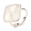 Natural Quartz Crystal Adjustable Rings RJEW-H240-01S-10-2