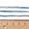 Gradient Color Natural Devil Blue Aquamarine Beads Strands G-NH0072-B01-3mm-6