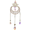 Moon Natural Quartz Crystal Chips Hanging Suncatcher GG-CBAB970-02A-1