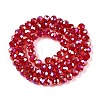 Electroplate Glass Beads Strands X-EGLA-A044-T6mm-B01-3