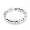 Tarnish Resistant 201 Stainless Steel Ball Chain Bracelets BJEW-E295-03-1