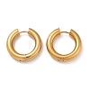 202 Stainless Steel Polishing Hoop Earrings EJEW-M106-02G-05-4