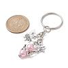 Angel Acrylic & Alloy Pendant Keychain KEYC-JKC00656-3