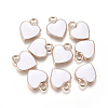 Golden Plated Alloy Enamel Charms PALLOY-CJC0001-35B-1