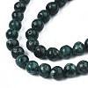 Dyed Natural Sesame Jasper Round Beads Strands G-R342-6mm-13-3