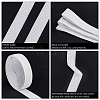 Non-slip Transparent Silicone Polyester Elastic Band SRIB-WH0011-031A-02-4