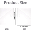 8Pcs 2 Styles Transparent PVC Plastic Self-Adhesive Bags ABAG-BC0001-36-2