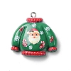 Christmas Opaque Resin Pendants RESI-A049-05D-1
