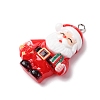 Christmas Opaque Resin Pendants RESI-A049-05L-2