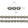 Brass Cable Chains CHC-X0001-02AB-FF-6