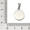 Textured 304 Stainless Steel Pendants STAS-A140-02P-4-3
