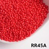 Opaque 11/0 Glass Seed Beads SEED-I013-2mm-RR45A-1