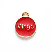 Alloy Enamel Pendants X-ENAM-S124-01B-07B-3