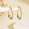 Brass Hoop Earrings KG9891-6-1