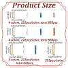 2092Pcs 12 Styles Glass Twisted Bugle Beads SEED-PH0002-49-2