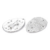 Brass Micro Pave Clear Cubic Zirconia Pendants KK-S356-538P-NF-2