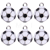 6Pcs Brass Enamel Charms KK-SC0007-75-1