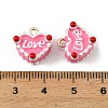 Alloy Enamel Pendants FIND-H024-05G-3