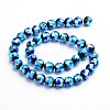 Handmade Silver Foil Glass Round Beads FOIL-I003-02D-2