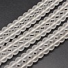 Frosted Synthetic Quartz Round Bead Strands PIEG-J002-07-8mm-1