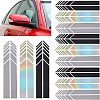 12Sets 3 Colors Waterproof Reflective PET Car Stickers DIY-FH0003-54-1