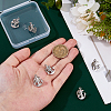 6Pcs Alloy Lapel Pin Backs JEWB-DC0001-23P-3