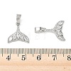 Brass Micro Pave Clear Cubic Zirconia Pendants KK-A299-04P-3