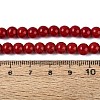 Opaque Solid Color Glass Beads Strands X-GLAA-T032-P6mm-20-2