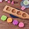 Flower & Flat Round & Square Wooden Press Mooncake Molds BAKE-SZ0001-04-2