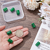 10Pcs Natural Myanmar Jade Beads G-SP0001-50-3