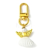 Angel Shell Pendant Decorations HJEW-JM01750-1