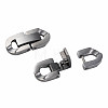 Non-Tarnish 304 Stainless Steel Fold Over Clasps STAS-N087-48B-01P-3