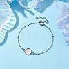 Tarnish Resistant 304 Stainless Steel Satellite Chain Bracelet Makings X-BJEW-JB10587-01-2