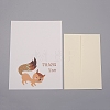 Envelope and Fox Pattern Thank You Cards Sets DIY-WH0161-22B-1