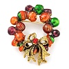 Christmas Theme Golden Zinc Alloy with Rhinestone Brooches LS-JEWB-B018-01AG-01-1