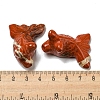 Natural Red Jasper Carved Healing Goldfish Figurines DJEW-D012-08G-3