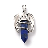 Natural Lapis Lazuli Pointed Pendants G-B042-04P-52-2