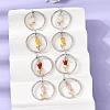 Brass Micro Pave Cubic Zirconia Stud Earrings EJEW-G471-04P-1