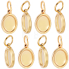 20Pcs 304 Stainless Steel Pendant Cabochon Settings STAS-BBC0010-95-7