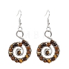 Natural Tiger Eye Dangle Earrings PW-WGBBD77-02-1