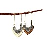 Retro Alloy Hoop Earrings WG3CD9F-01-5