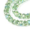 Electroplate Transparent Glass Beads Strands EGLA-N022-04A-D11-3