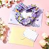 Pop Up 3D Heart Butterfly Bouquet Greeting Cards AJEW-FZC0001-06-6