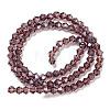 Transparent Electroplate Glass Beads Strands EGLA-A039-T4mm-A05-2
