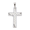 304 Stainless Steel Rhinestone Pendants STAS-B137-06P-1