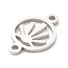 304 Stainless Steel Connector Charms STAS-A068-01B-P-3