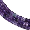 Natural Purple Fluorite Beads Strands G-P553-E02-02-4