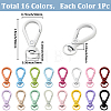16Pcs 16 Colors Alloy Swivel Clasps FIND-SC0023-27-2