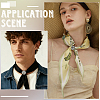 4Pcs 4 Styles PU Leather with Alloy Scarf Clips FIND-CL0002-25-5