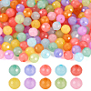  200Pcs 10 Colors Imitation Jelly Acrylic Beads MACR-TA0001-38-1